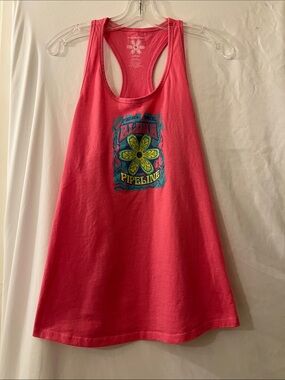 Pipeline Floral Graphic Racerback Tank Top - Pink